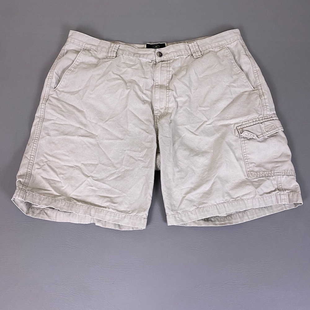 RedHead Cargo Shorts Men's 42 Khaki Cotton Canvas Outdoor Hiking Fishing Tan